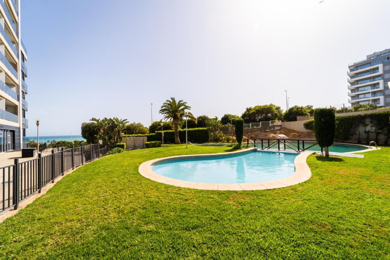 Primera Linea De Mar Con Piscina, Gimnasio Y Parking 2 Hab Y 2 Banos Villajoyosa Dış mekan fotoğraf